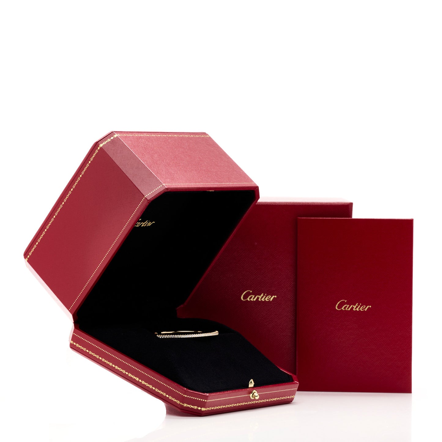18K Yellow Gold Diamond Etincelle de Cartier Bangle Bracelet 15