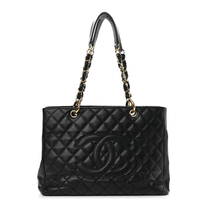 Chanel Caviar Quilted Grand Shopping Tote GST Black 1 of 10