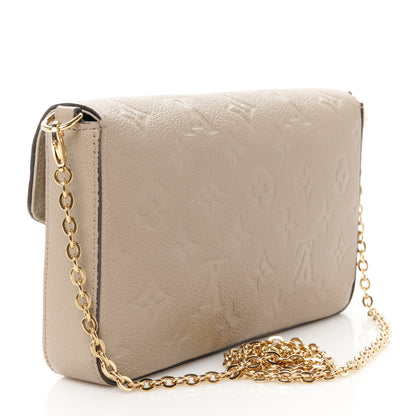 Louis Vuitton Empreinte Pochette Felicie Chain Wallet Tourterelle 4 of 14