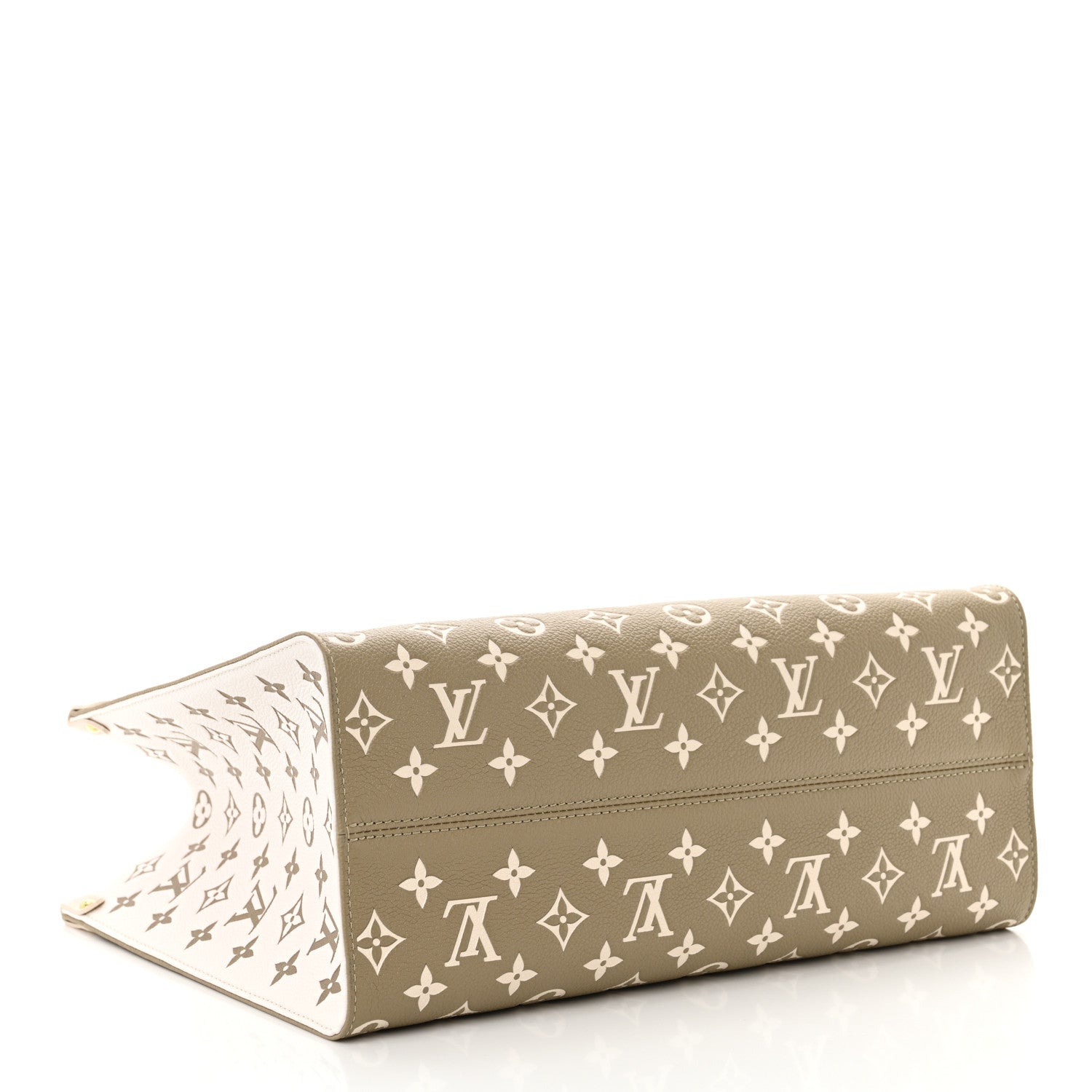 Louis Vuitton Empreinte Monogram Spring In The City Onthego MM Kaki Beige Cream 4 of 9