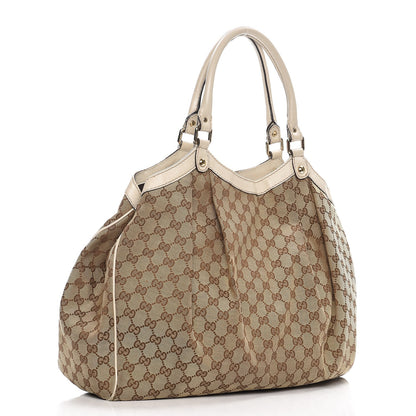 Gucci Monogram Large Sukey Tote Off White 3 of 14