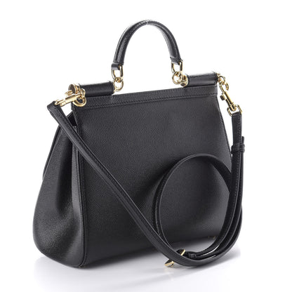 Dolce & Gabbana Dauphine Medium Miss Sicily Satchel Black 3 of 9