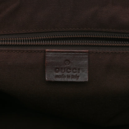 Gucci Monogram Medium Double Buckle Flap Messenger Bag Beige Dark Brown 6 of 14