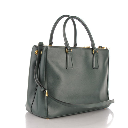 Prada Saffiano Medium Galleria Double Zip Tote Smeraldo 4 of 9
