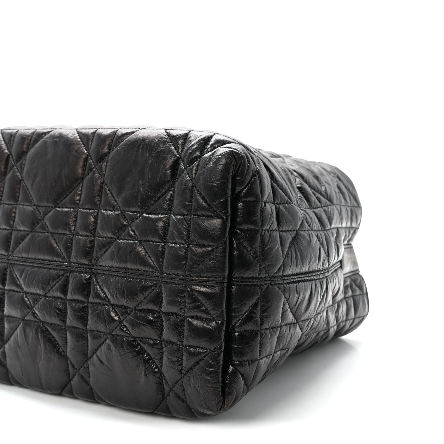 Christian Dior Crinkled Calfskin Macrocannage Medium Toujours Black 10 of 10