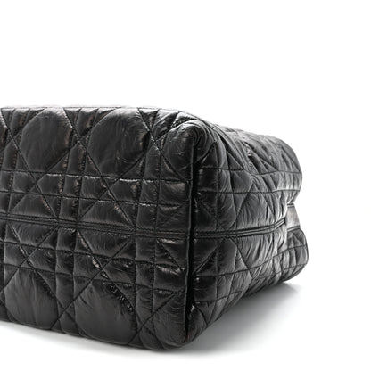 Christian Dior Crinkled Calfskin Macrocannage Medium Toujours Black 10 of 10
