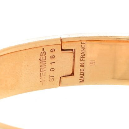 Hermes Enamel Narrow Clic Cadenas Bracelet PM Craie 5 of 6