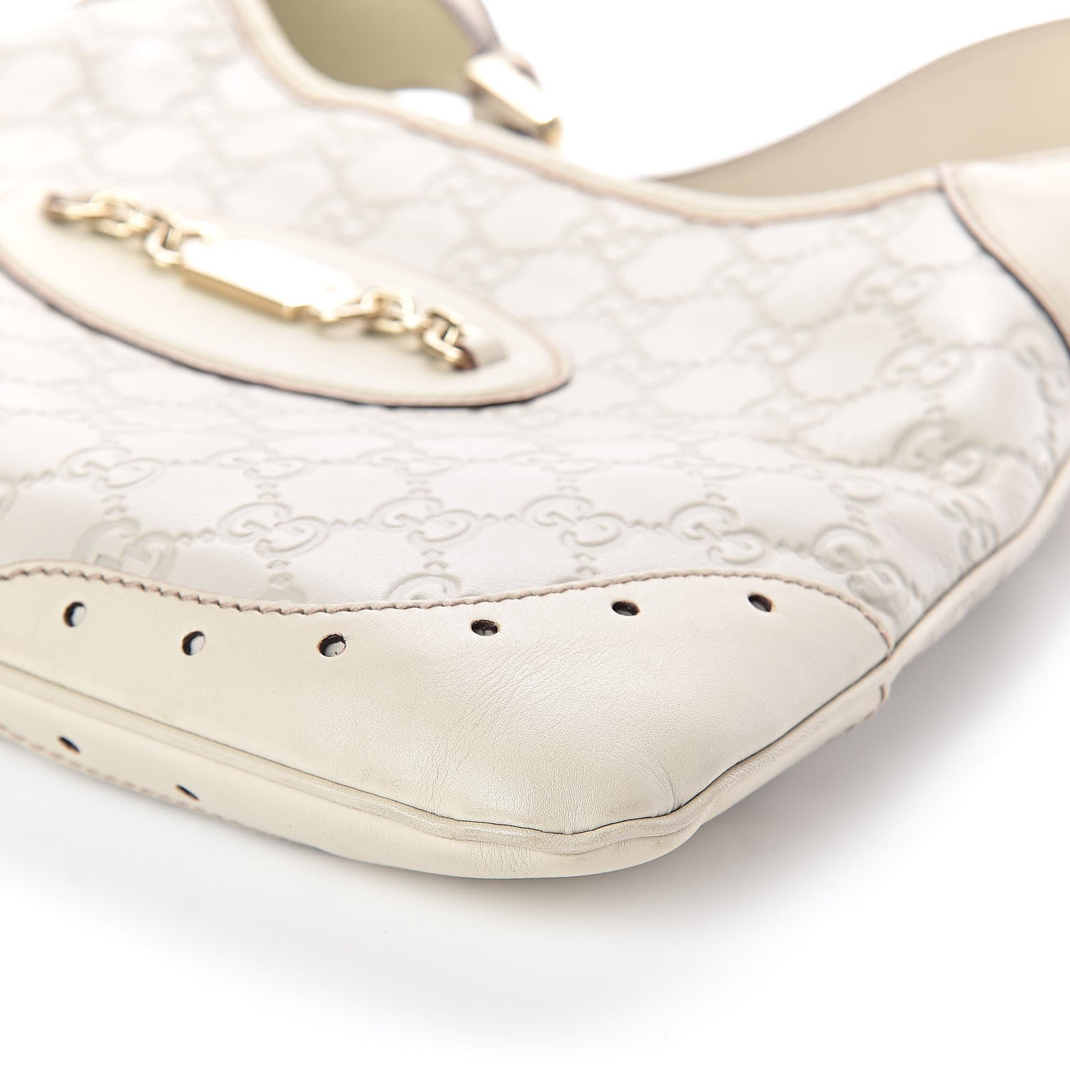 Gucci Guccissima Punch Hobo Off White 9 of 12
