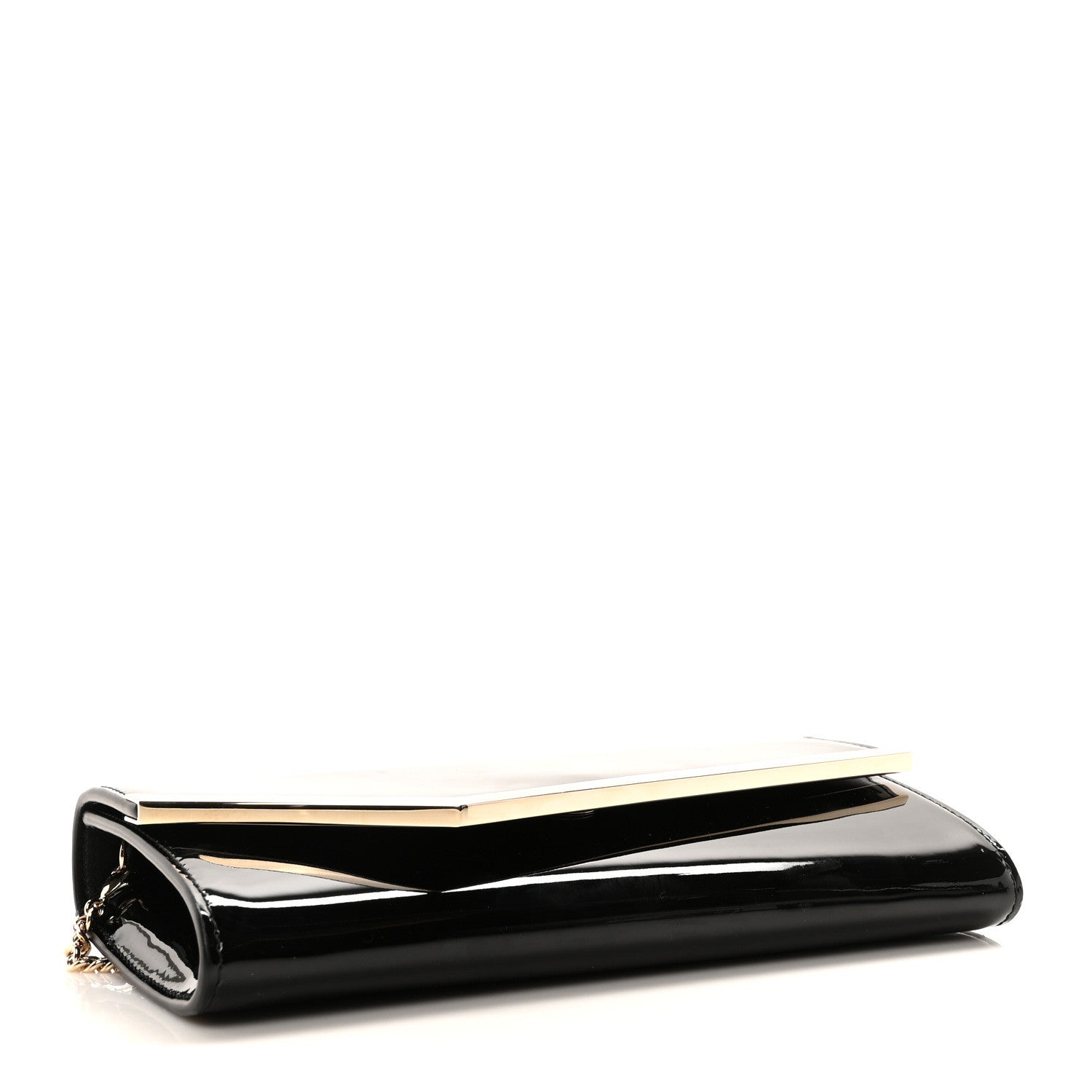 Jimmy Choo Patent Emmie Clutch Bag Black 4 of 9