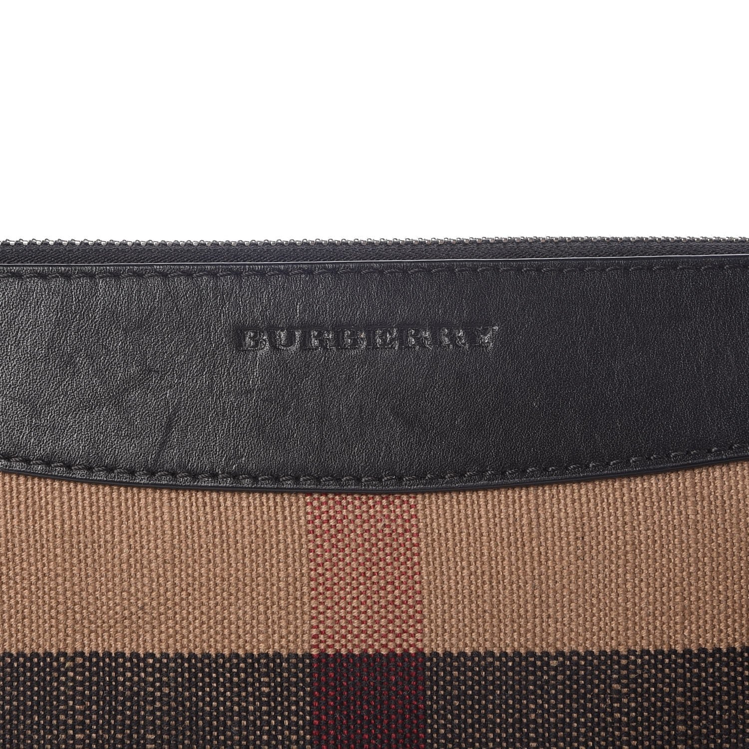 Burberry Mega Check Peyton Crossbody Clutch Bag Black 13 of 13