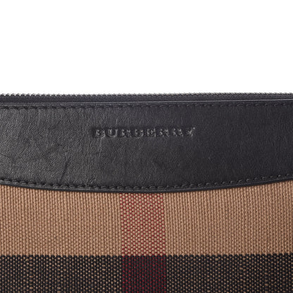 Burberry Mega Check Peyton Crossbody Clutch Bag Black 13 of 13