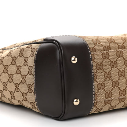 Gucci Monogram Web Medium Mayfair Tote Dark Brown 9 of 11