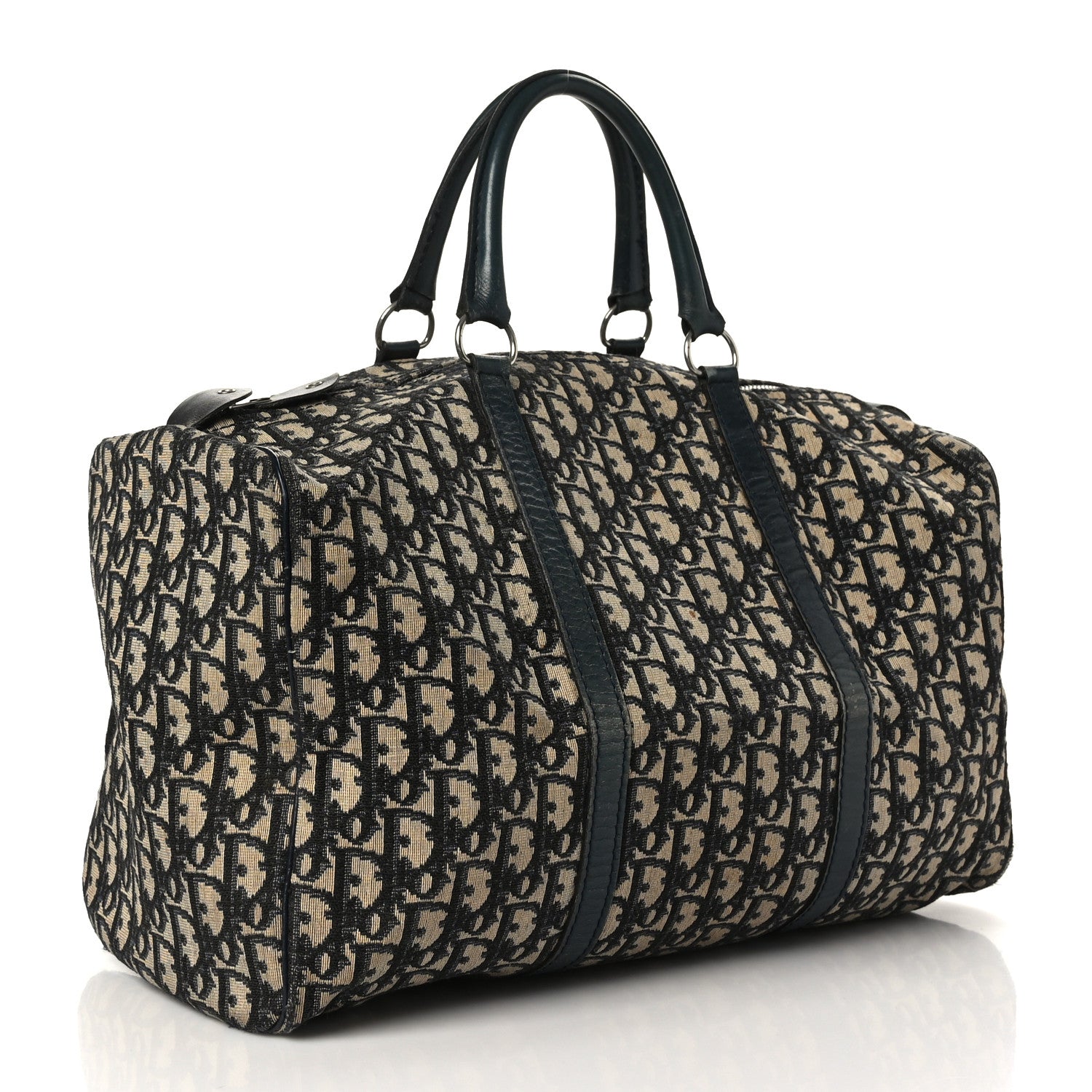 Christian Dior Monogram Duffle Navy Blue 3 of 11