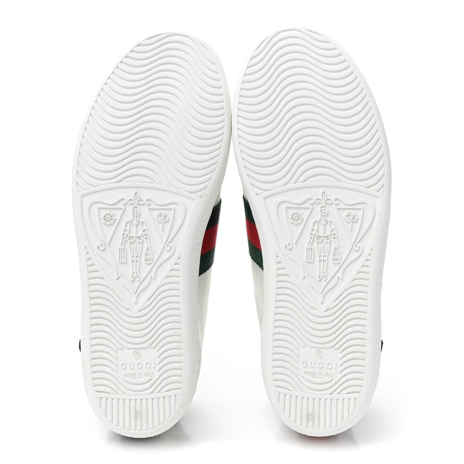 Gucci Calfskin Web Floral Embroidered Womens Ace Sneakers 35 White 6 of 10