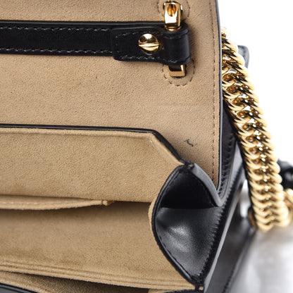 Fendi Vitello Liberty FF 1974 Embossed Small Kan I Shoulder Bag Black 8 of 8