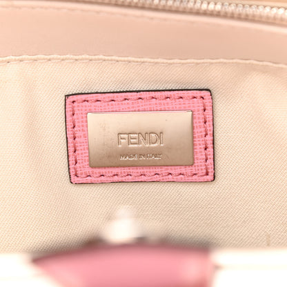 Fendi Vitello Elite Flamingo Mink Monster Charm Petite 2Jours Tote Pink Multicolor 6 of 14