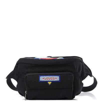 Gucci Nylon 80s Logo Patch Belt Bag Black 1 of 10