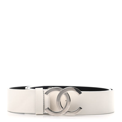 Chanel Calfskin CC Belt 95 White 1 of 6