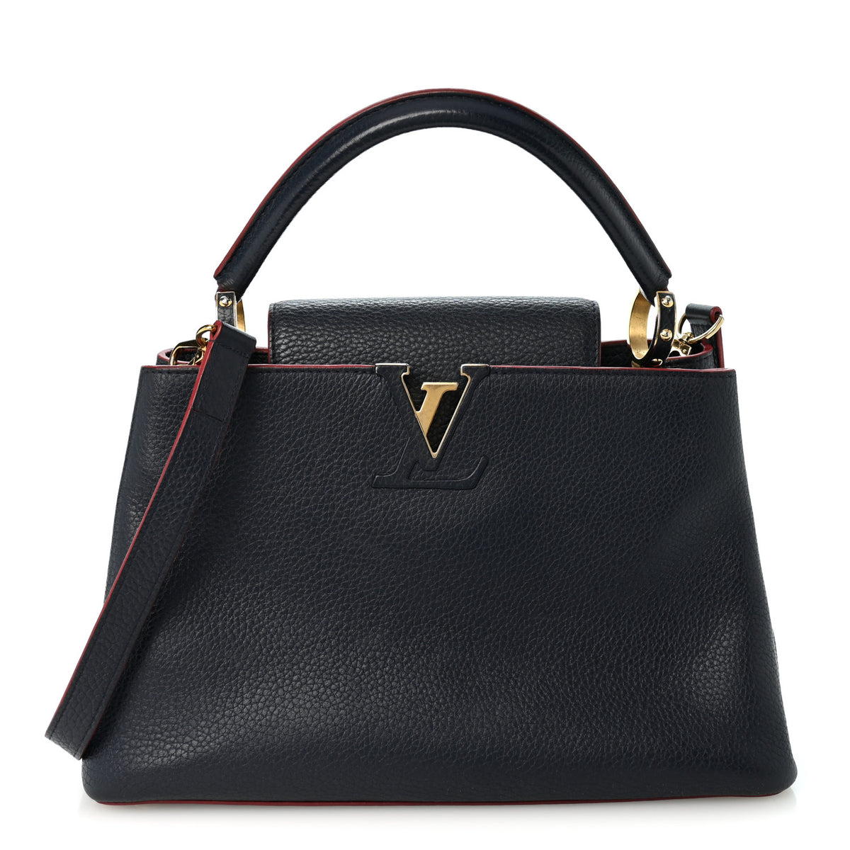 Louis Vuitton Taurillon Capucines PM Marine Rouge 1 of 10