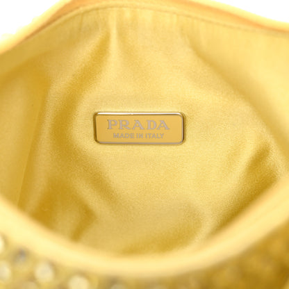 Prada Satin Crystal Mini Re-Edition 2000 Bag Ananas 6 of 11