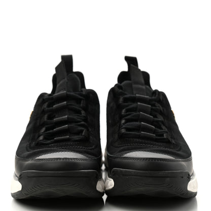 Chanel Velvet Calfskin Mixed Fibers CC Sneakers 38.5 Black 2 of 11