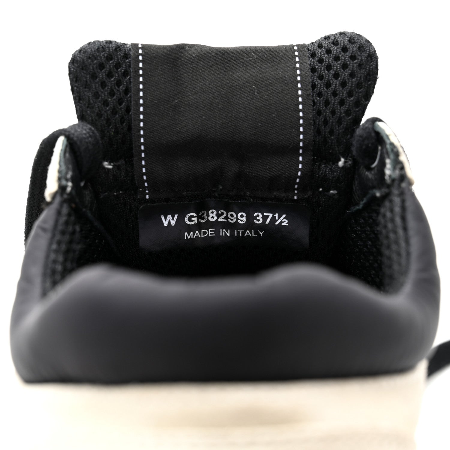 Chanel Mesh Suede Grained Calfskin Womens CC Sneakers 37.5 White Black 8 of 18