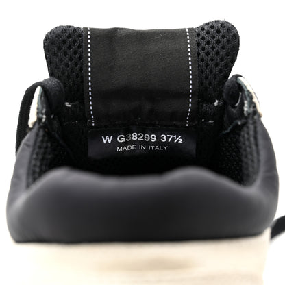 Chanel Mesh Suede Grained Calfskin Womens CC Sneakers 37.5 White Black 8 of 18