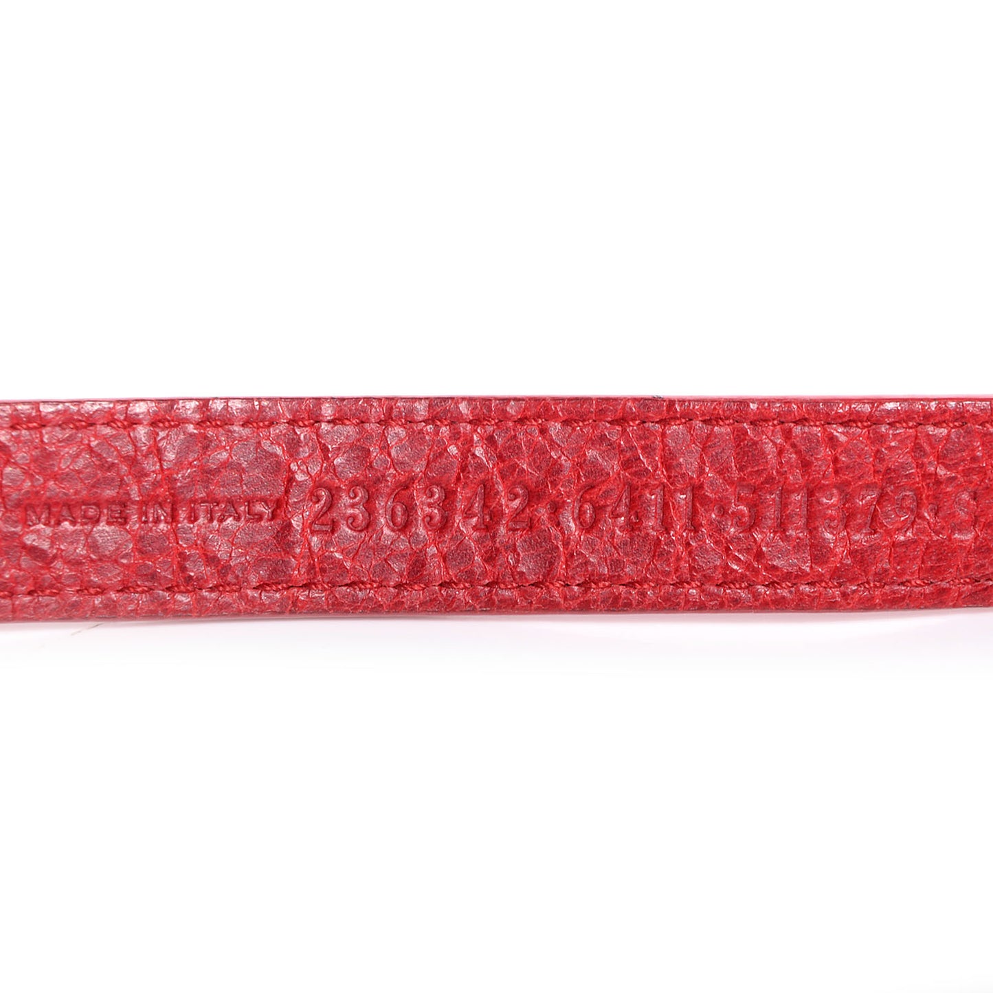 Agneau Triple Tour Bracelet Small Rouge Coquelicot