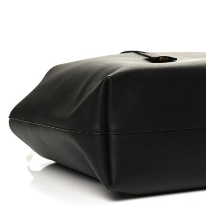 Saint Laurent Calfskin Large Shopping Tote Black 11 of 12