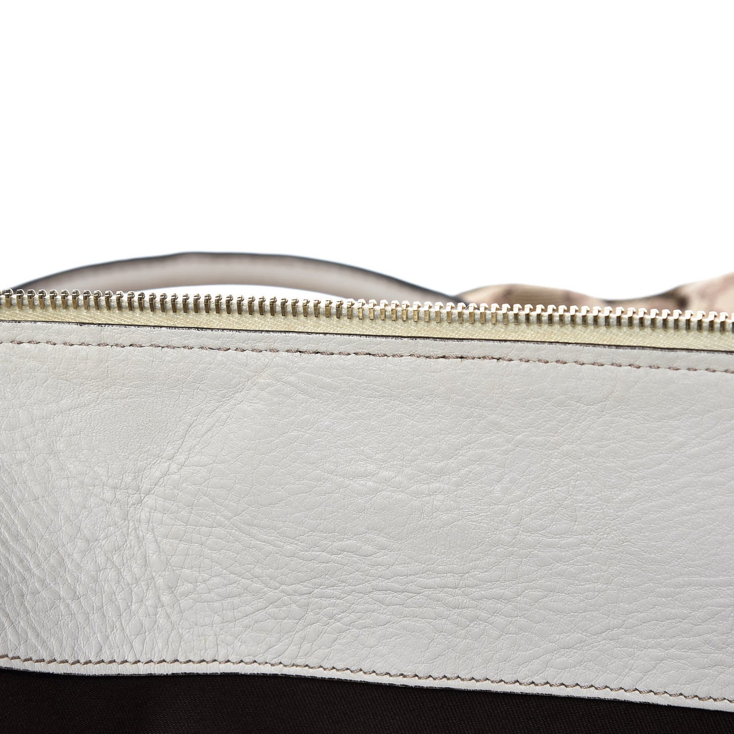 Monogram D Gold Tote Off White