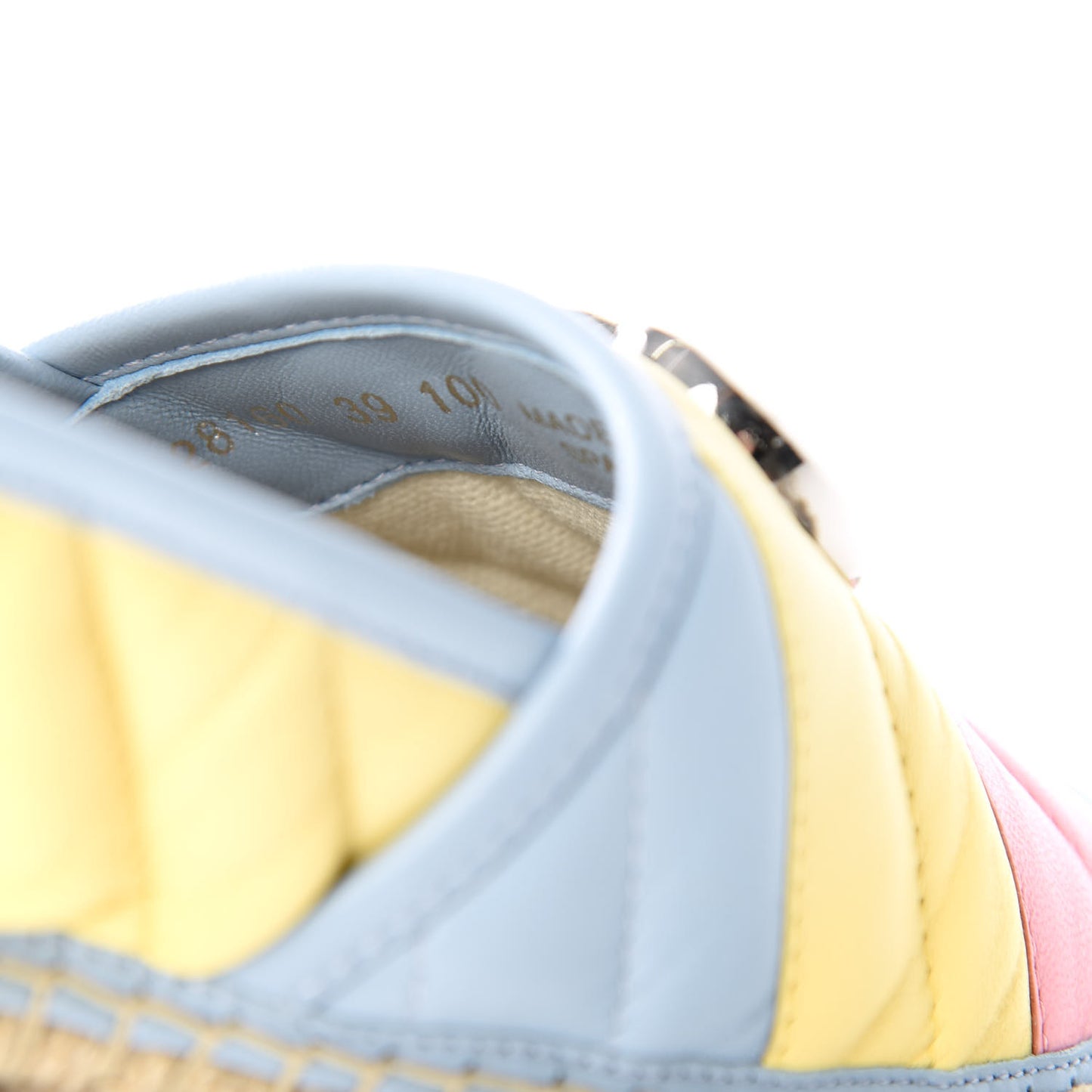 Nappa Matelasse Diagonal GG Marmont Espadrilles 39 Multicolor Pastel
