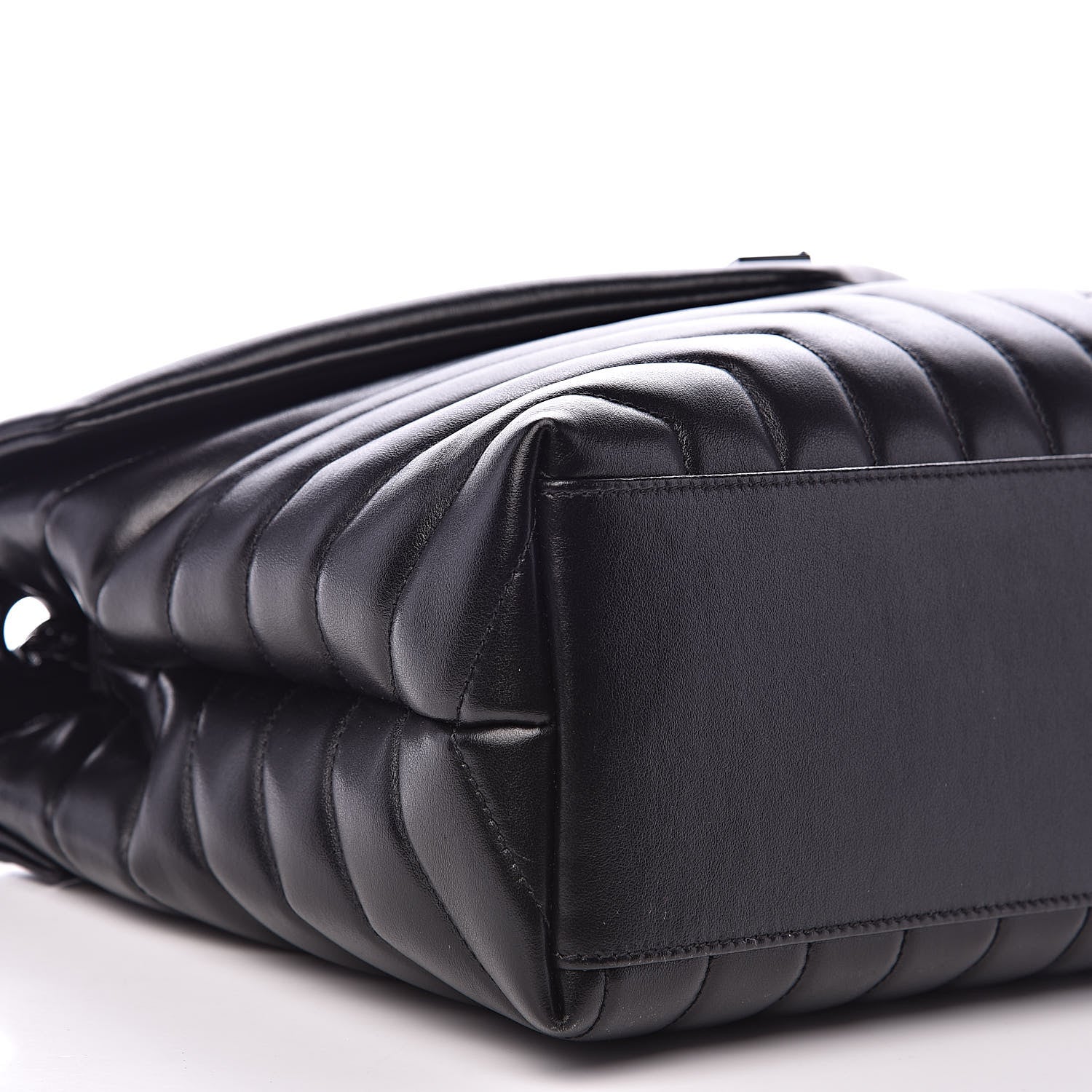 Saint Laurent Calfskin Y Quilted Monogram Medium Loulou Chain Satchel Black 8 of 10
