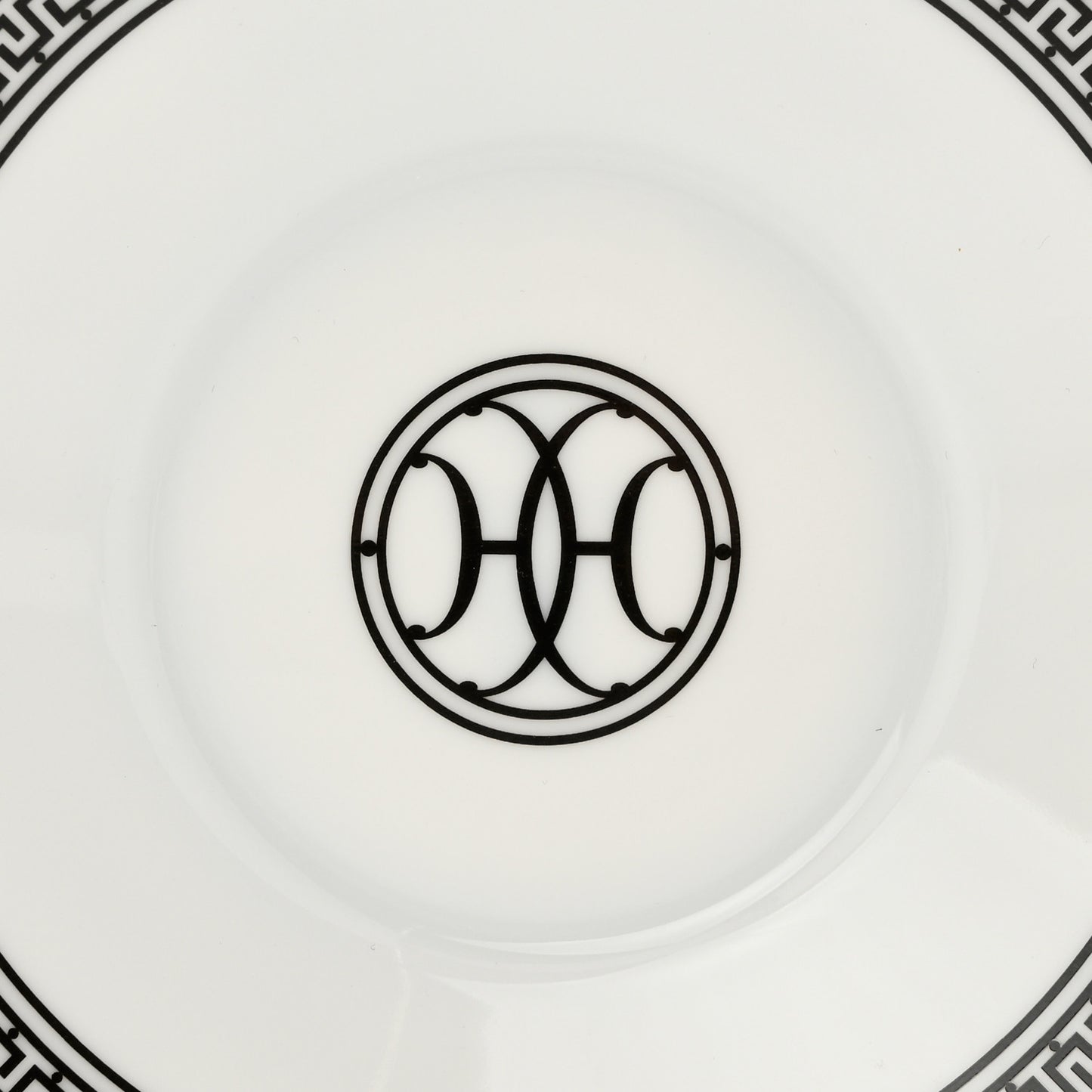 Porcelain H Deco Breakfast Cup and Saucer