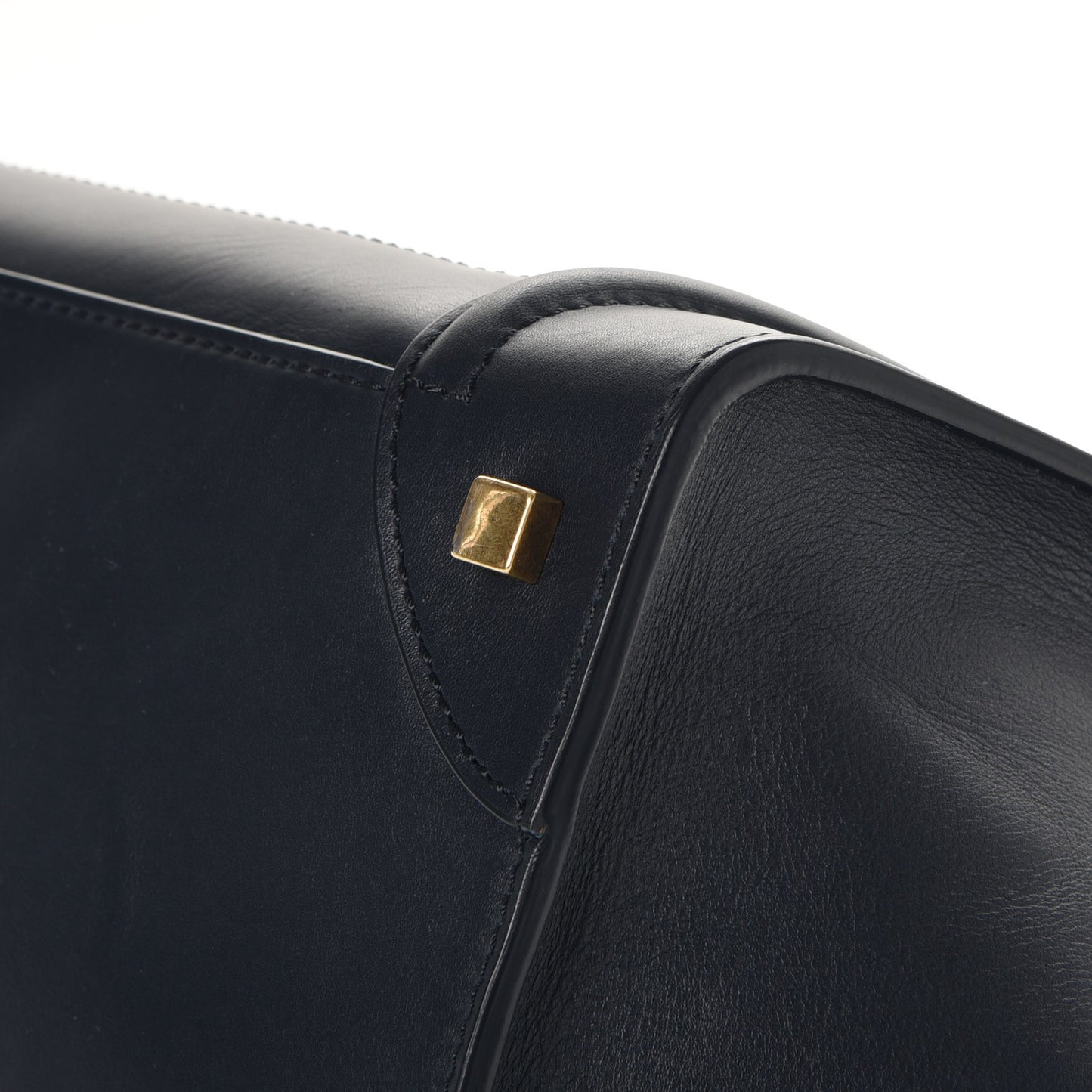 Smooth Calfskin Mini Luggage Navy Blue