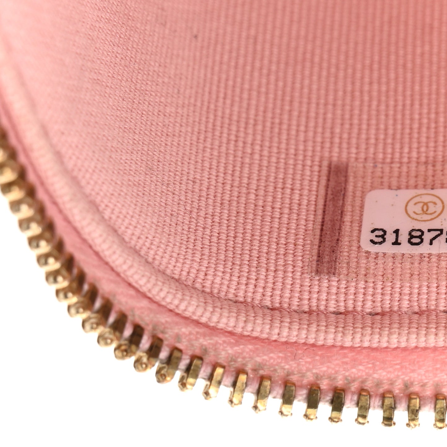 Caviar Quilted Mini Vanity Case With Chain Pink