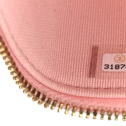 Chanel Caviar Quilted Mini Vanity Case With Chain Pink 7 of 11