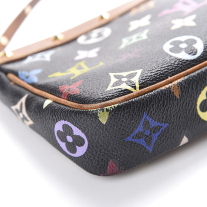 Louis Vuitton Monogram Multicolor Pochette Accessories Black 8 of 14