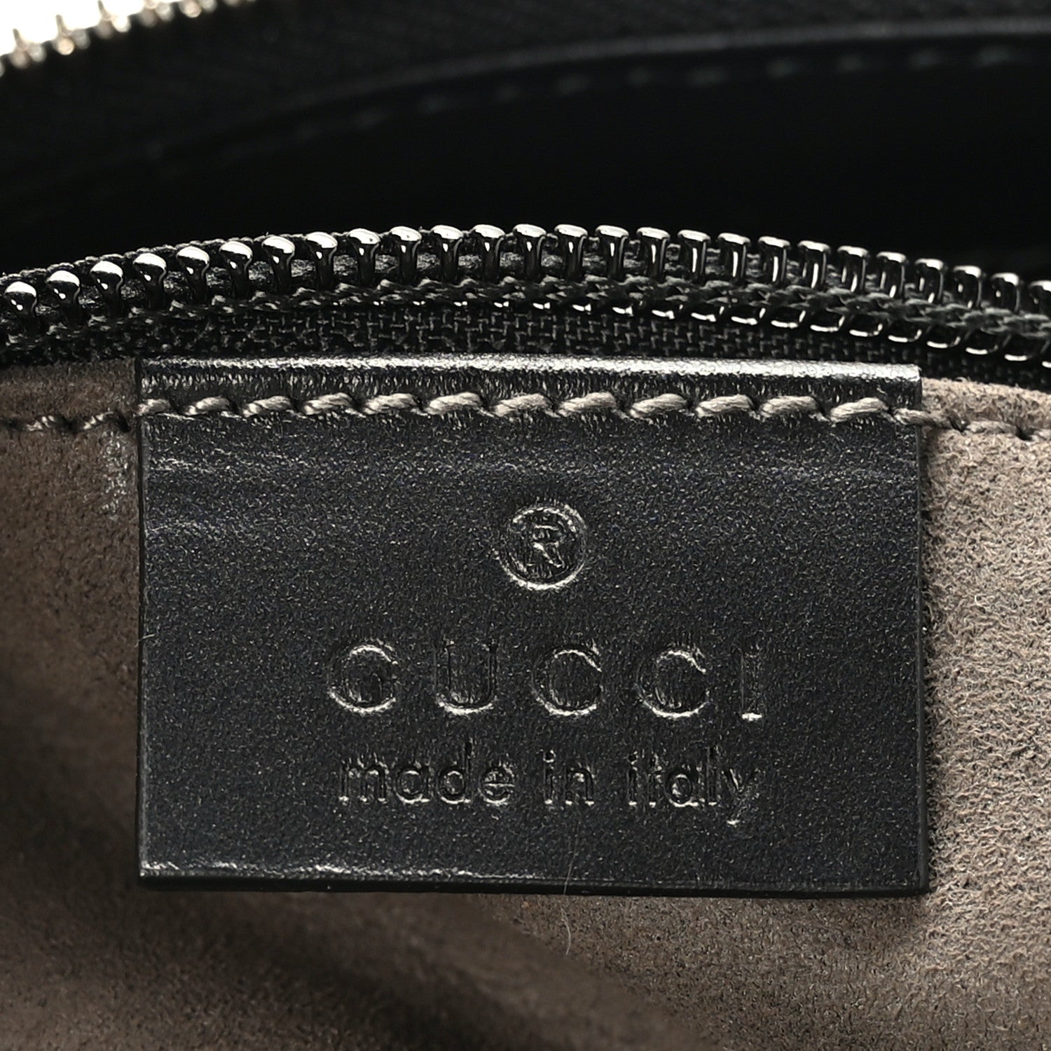 Gucci Guccissima Signature Small Messenger Bag Black 6 of 9