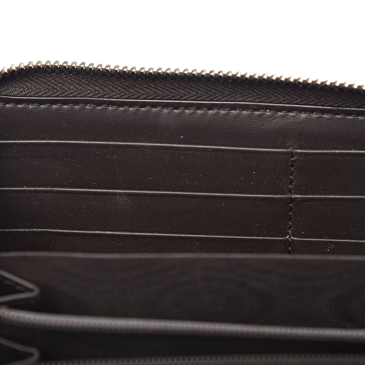 GG Supreme Monogram Web Bee Zip Around Wallet Beige Cocoa