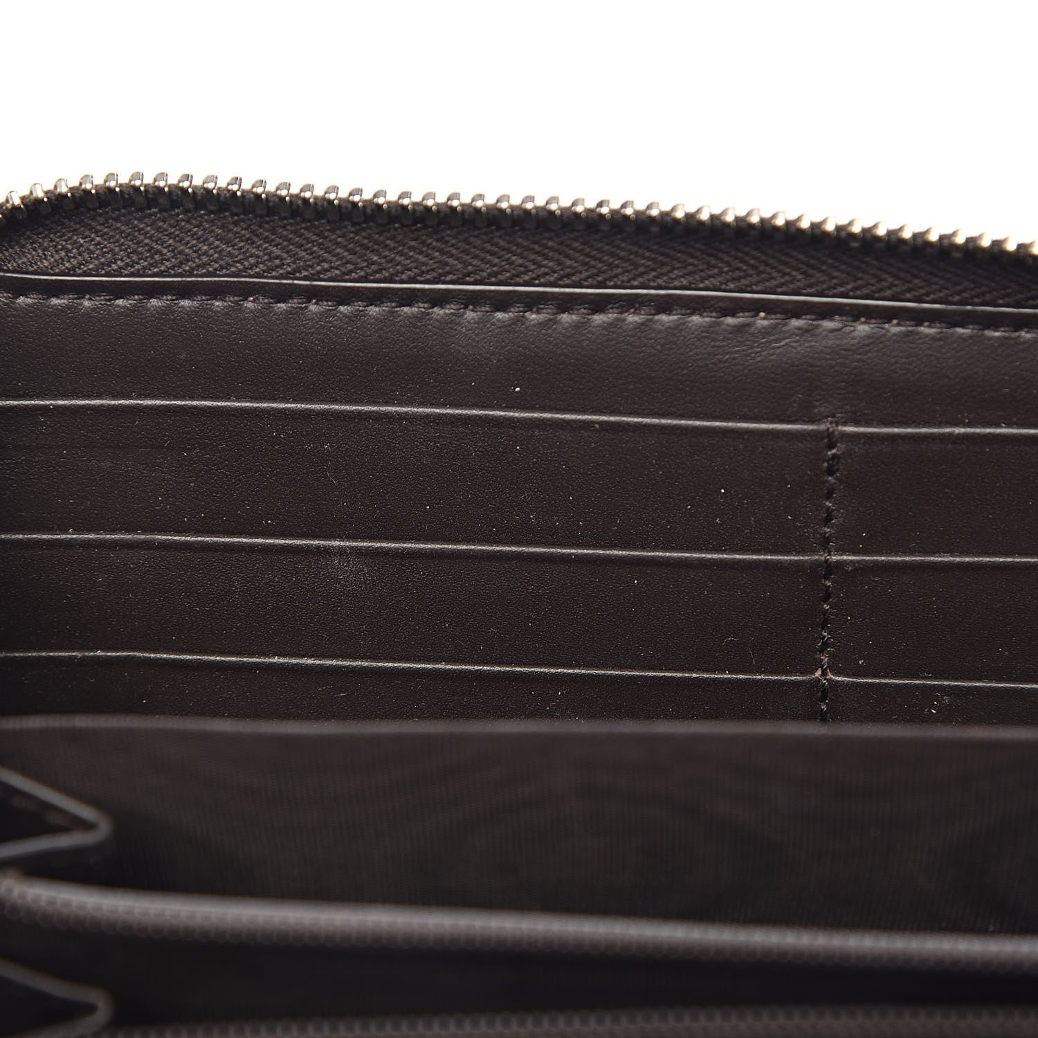 Gucci GG Supreme Monogram Web Bee Zip Around Wallet Beige Cocoa 8 of 10