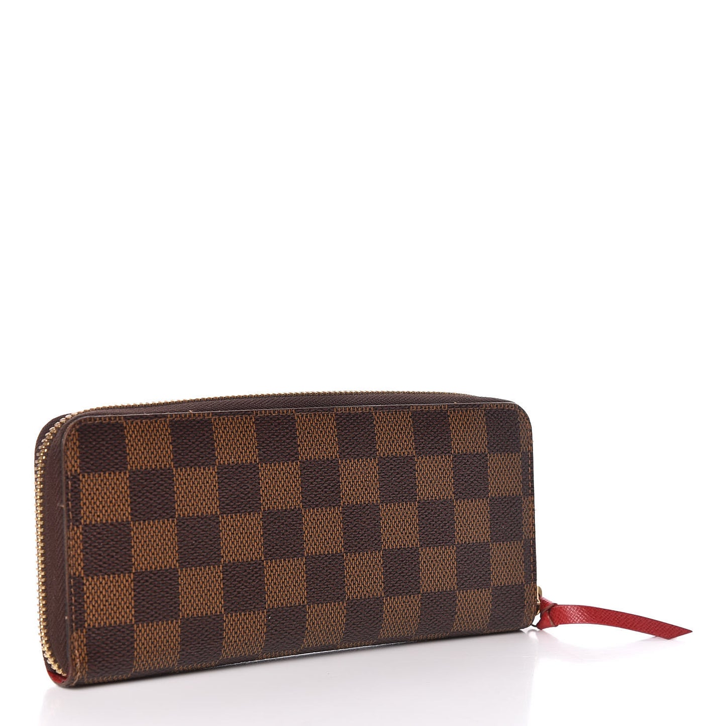 Damier Ebene Clemence Wallet Cherry