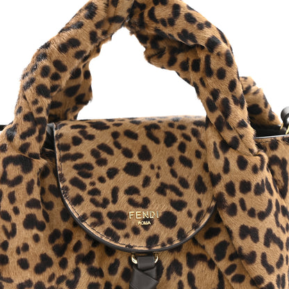 Fendi Cavallino Vitello Leopard Print Mini Spy Bag Marrone 9 of 13