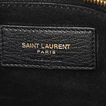 Saint Laurent Grained Deerskin Bea Tote Black 6 of 10