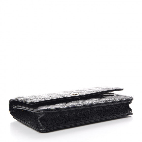 Chanel Caviar Quilted Wallet On Chain WOC Black 4 of 9