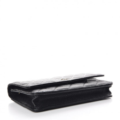 Chanel Caviar Quilted Wallet On Chain WOC Black 4 of 9