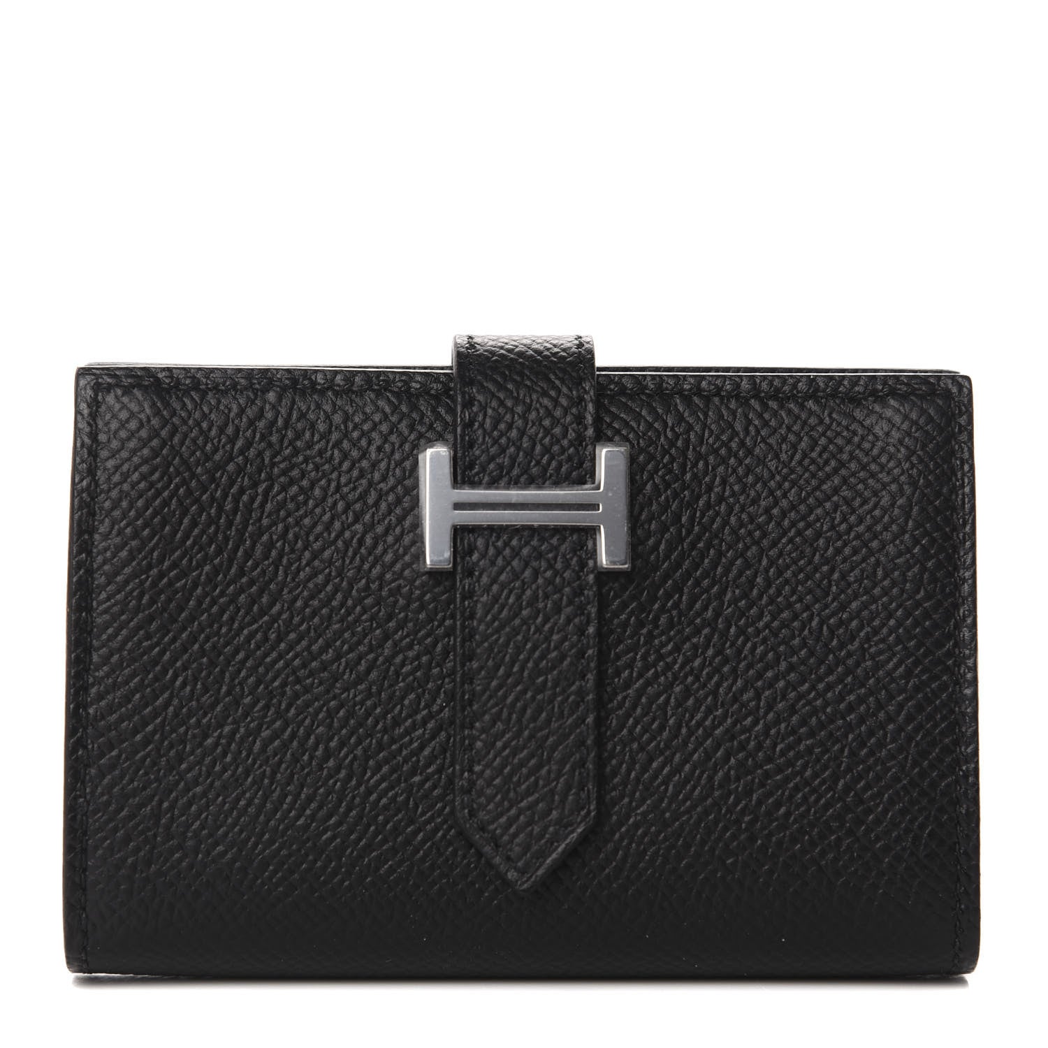 Hermes Epsom Mini Bearn Wallet Black 1 of 7