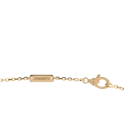 Van Cleef & Arpels 18K Yellow Gold Mother of Pearl Vintage Alhambra Pendant Necklace 4 of 6