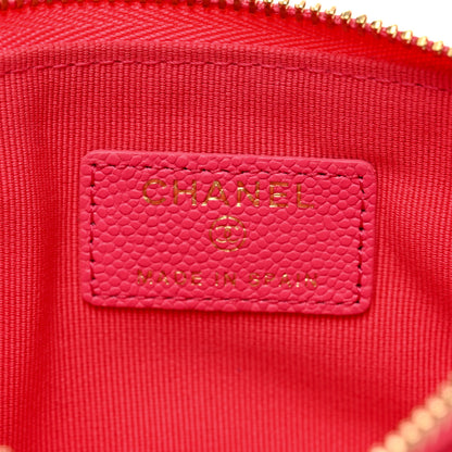 Chanel Caviar Quilted Small Cosmetic Case Pink 7 of 8