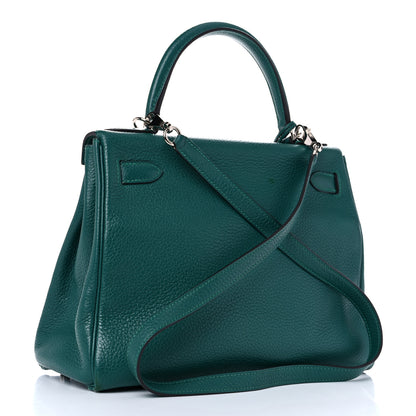 Hermes Taurillon Clemence Kelly Retourne 28 Malachite 3 of 45