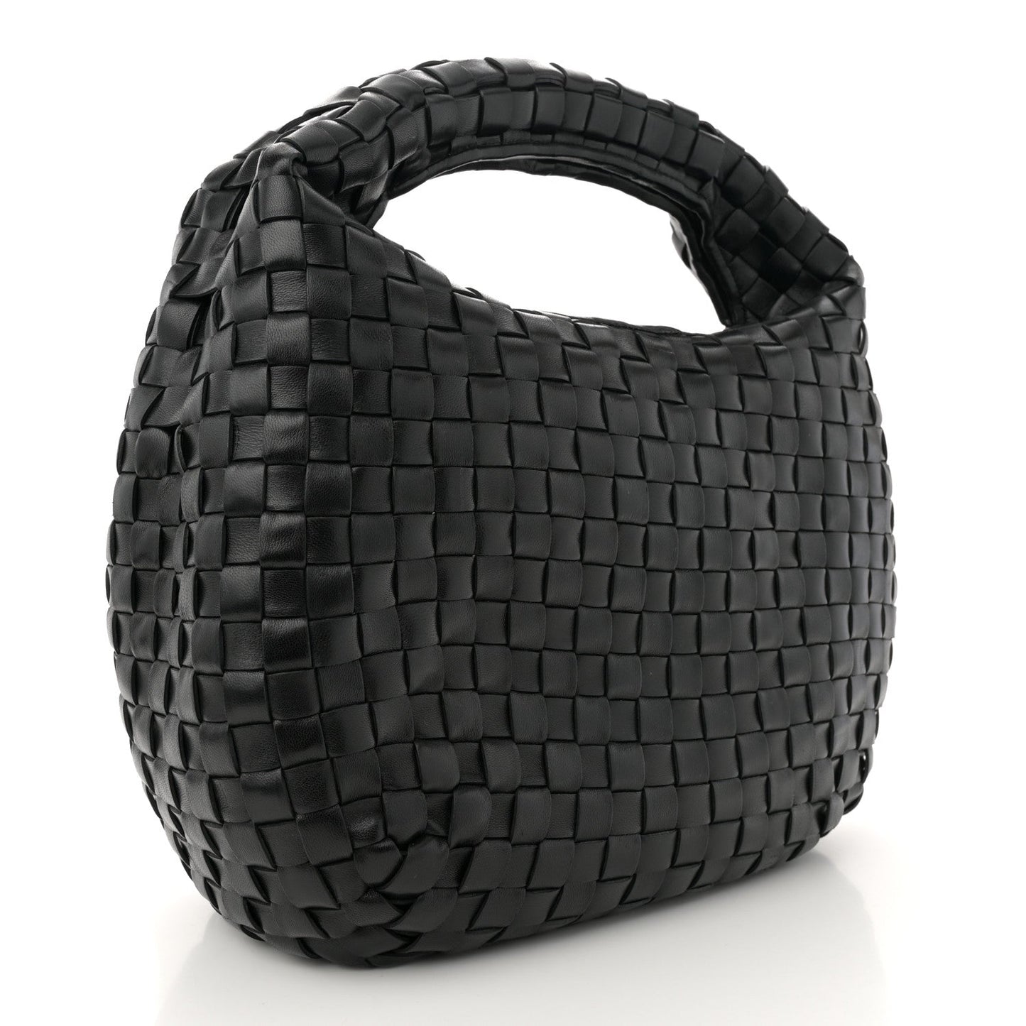 Nappa Intrecciato Hobo Black